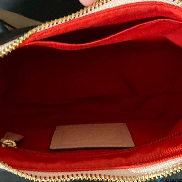 COACH SIGNATURE STRIPE DEMI CROSSBODY. style: F29942. - Picture 6 of 9